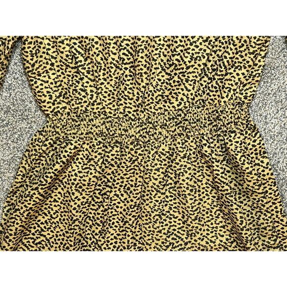 Hayden Printed Long Sleeve Smock Waist Romper - Size Small - Picture 8 of 9